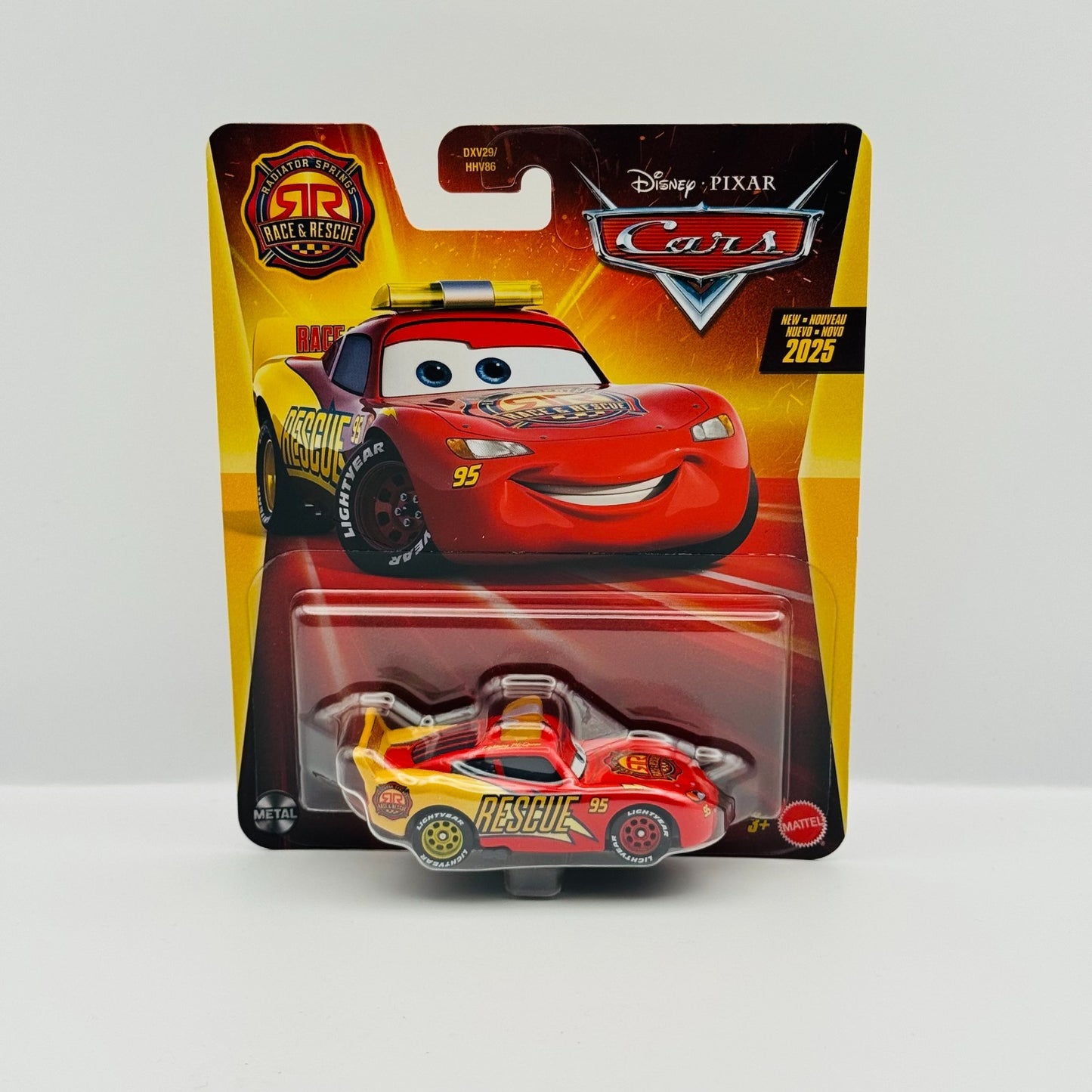 Disney Pixar Cars - RACE & RESCUE LIGHTNING MCQUEEN - 1:55 Diecast