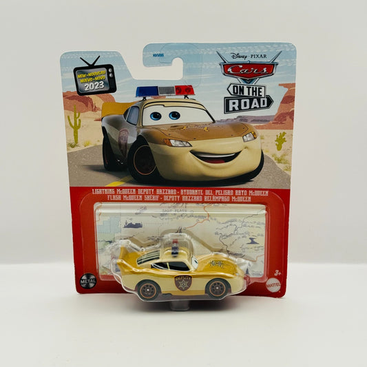 Disney Pixar Cars - MCQUEEN DEPUTY HAZZARD Cars On The Road 2023 - 1:55 Diecast