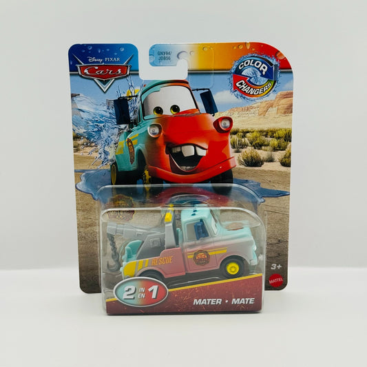 Disney Pixar Cars - COLOR CHANGERS RACE & RESCUE MATER RED/ BLUE - 1:55 Scale