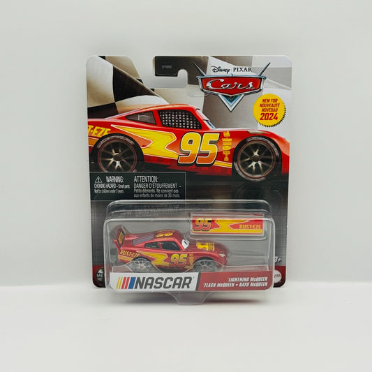 Disney Pixar Cars - NASCAR LIGHTNING MCQUEEN METALLIC 2024 - 1:55 Diecast