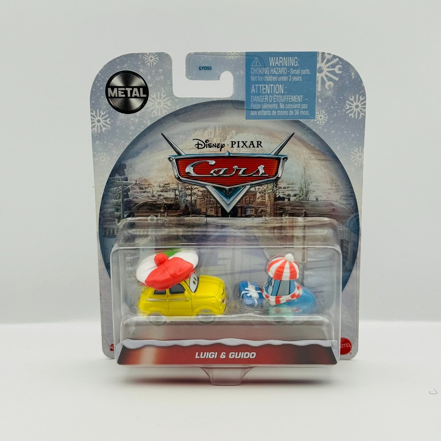 Disney Pixar Cars - WINTERTIME CRUISERS LUIGI & GUIDO Christmas - 1:55 Diecast