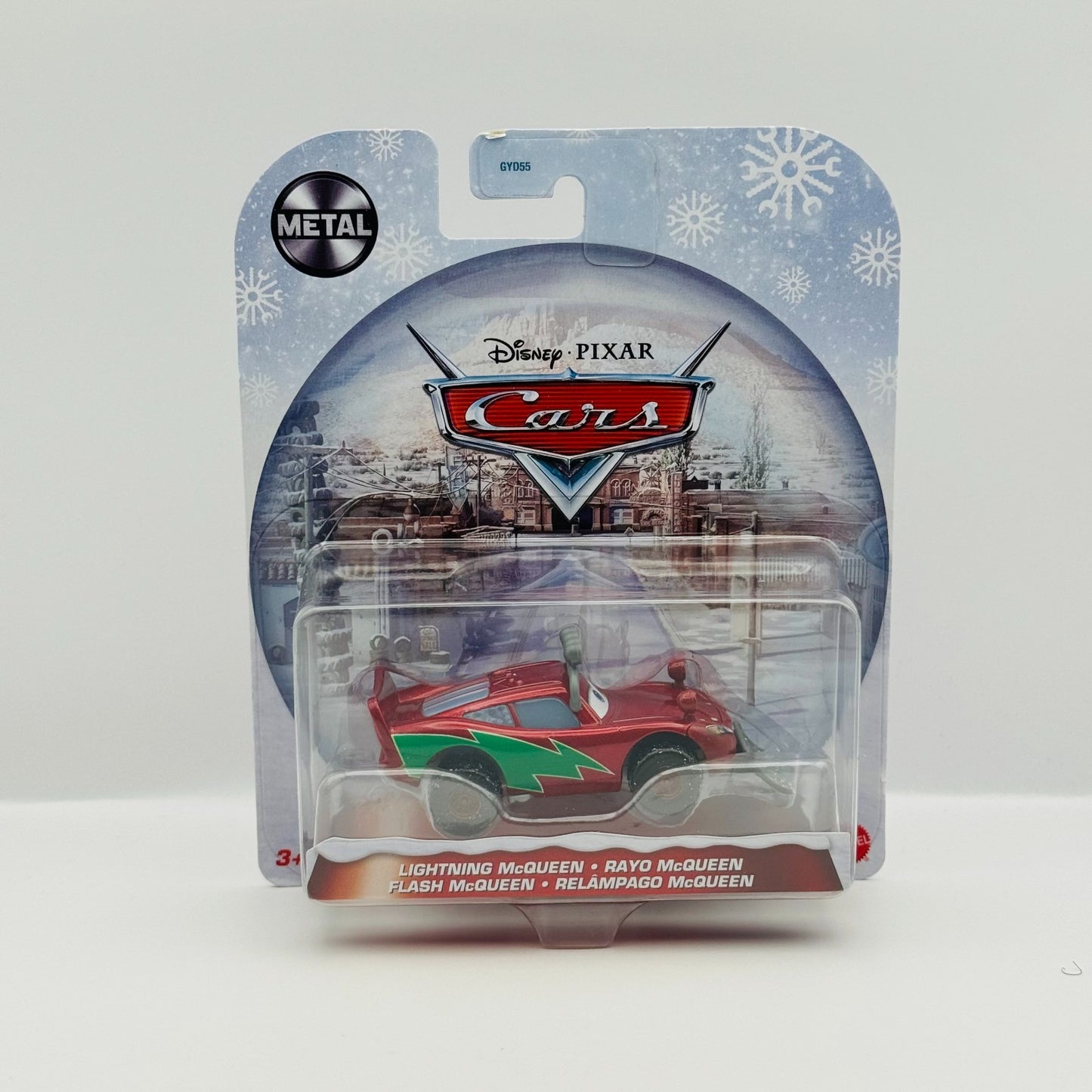Disney Pixar Cars - WINTERTIME SNOWPLOW LIGHTNING MCQUEEN Christmas 1:55 Diecast