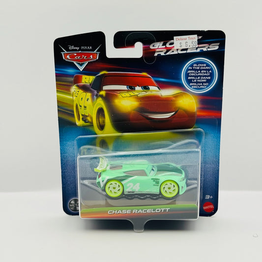 Disney Pixar Cars - GLOW RACERS CHASE RACELOTT (Glow In The Dark) - 1:55 Diecast