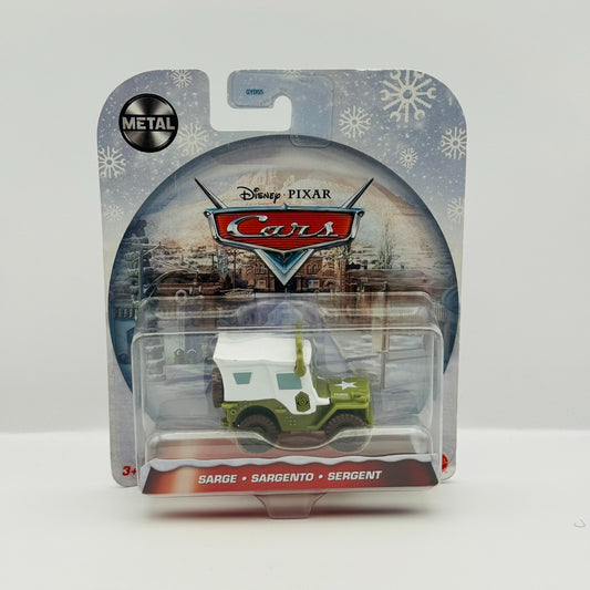 Disney Pixar Cars - WINTERTIME SARGE WITH ROOF LIGHTS Christmas - 1:55 Diecast