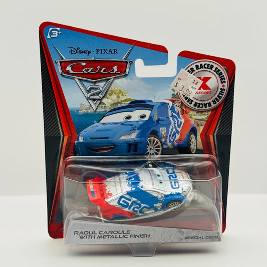 Disney Pixar Cars - SILVER RAOUL CAROULE WITH METALLIC FINISH 2012- 1:55 Diecast
