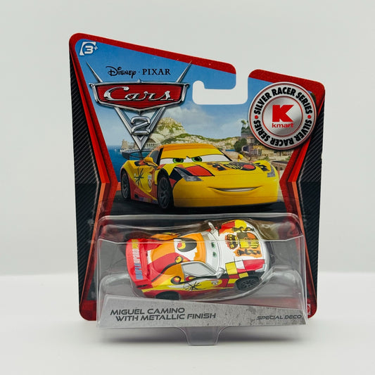 Disney Pixar Cars - SILVER MIGUEL CAMINO WITH METALLIC FINISH 2012- 1:55 Diecast