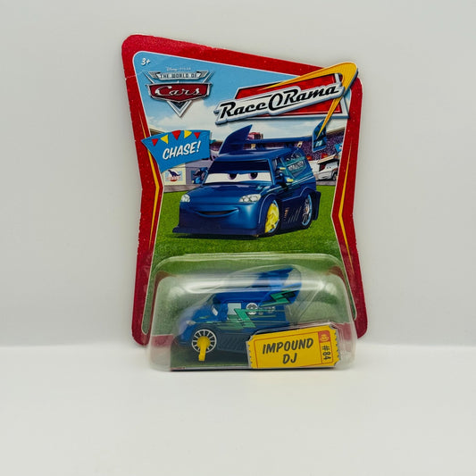Disney Pixar Cars - IMPOUND DJ WITH CAR BOOT Race O Rama 2009 - 1:55 Diecast