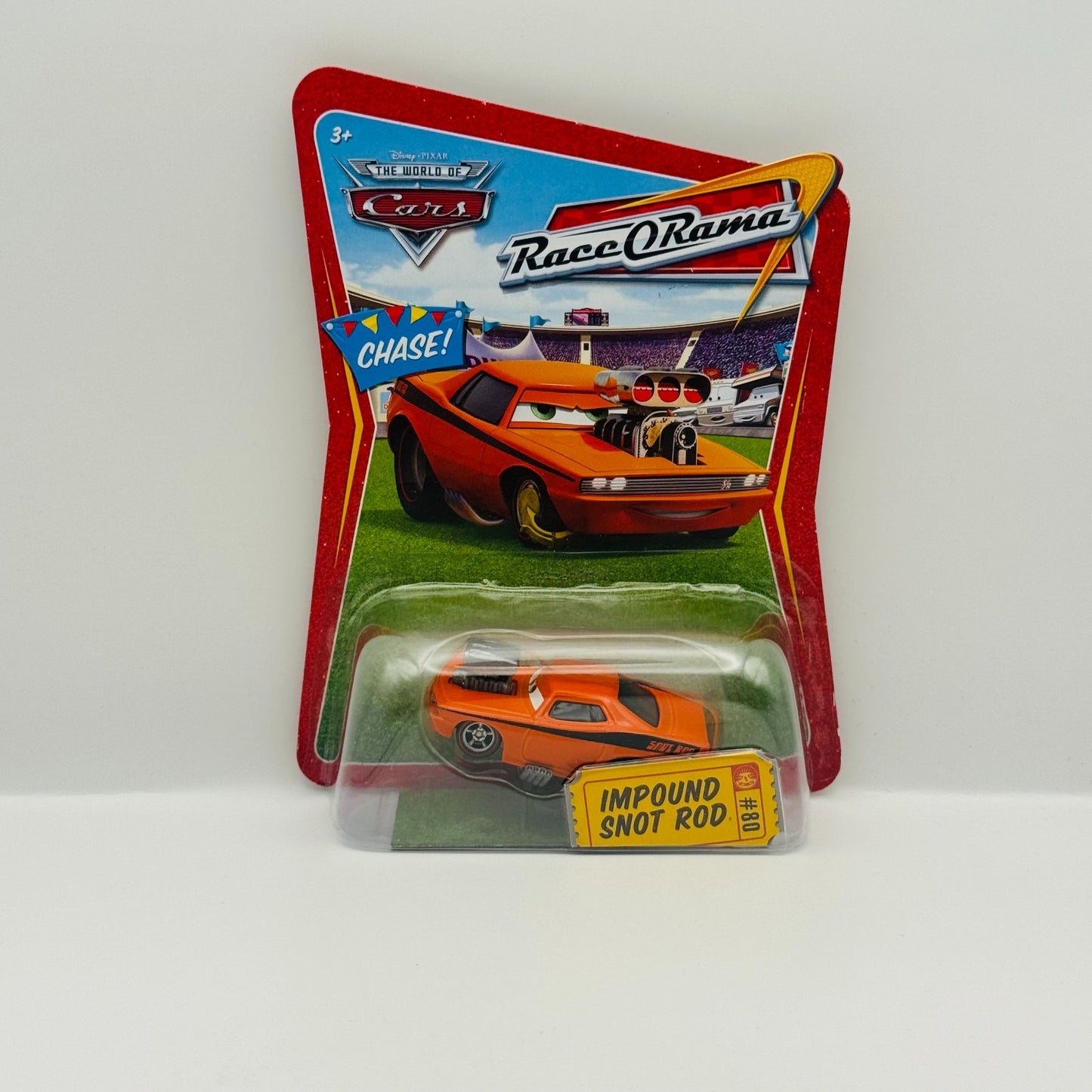 Disney Pixar Cars - IMPOUND SNOT ROD WITH BOOT Race O Rama 2009 - 1:55 Diecast