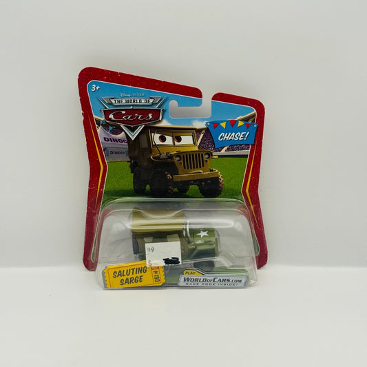 Disney Pixar Cars - SALUTING SARGE Chase Race O Rama 2009 - 1:55 Diecast
