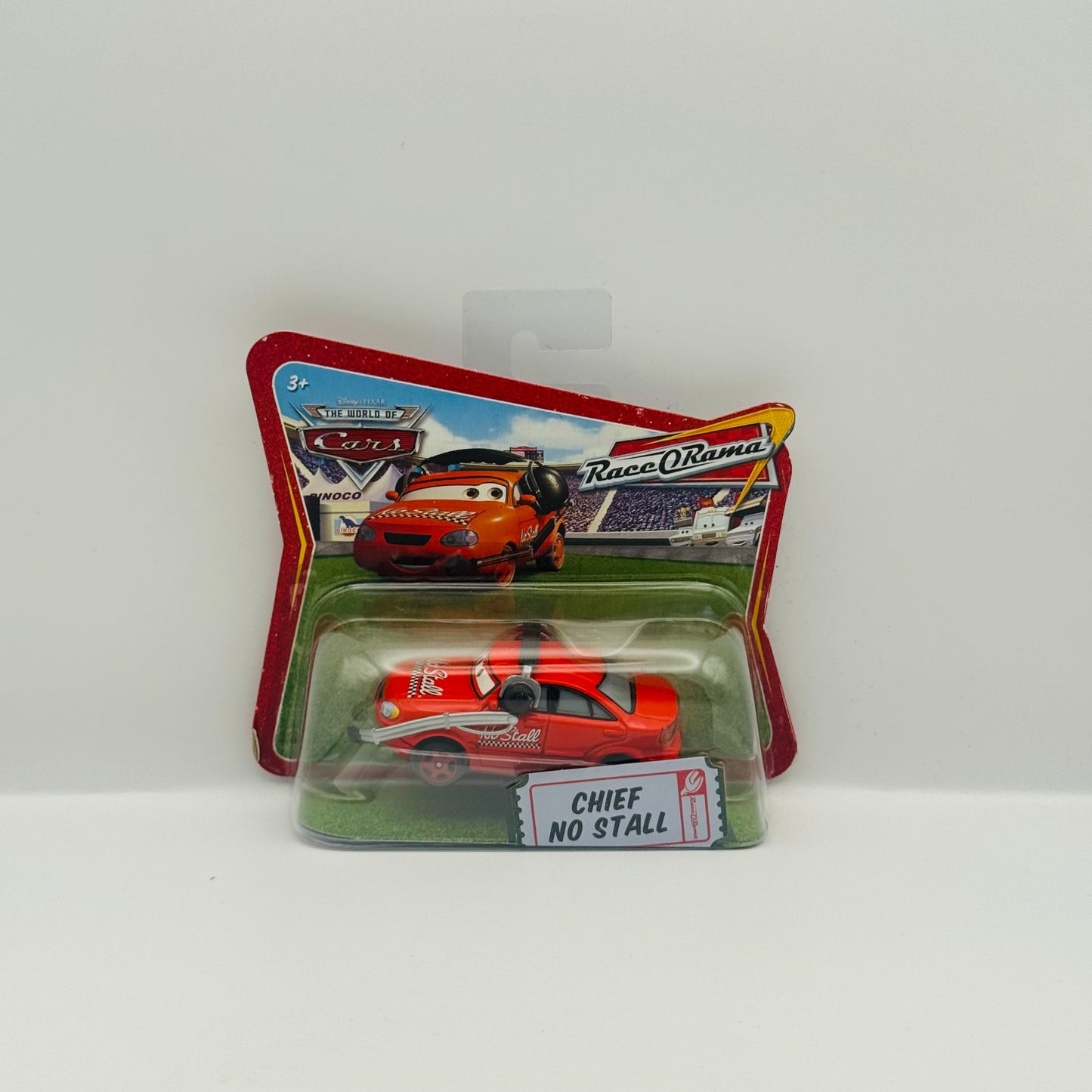 Disney Pixar Cars - CHIEF NO STALL SHORT CARD Race O Rama 2009 - 1:55 Diecast