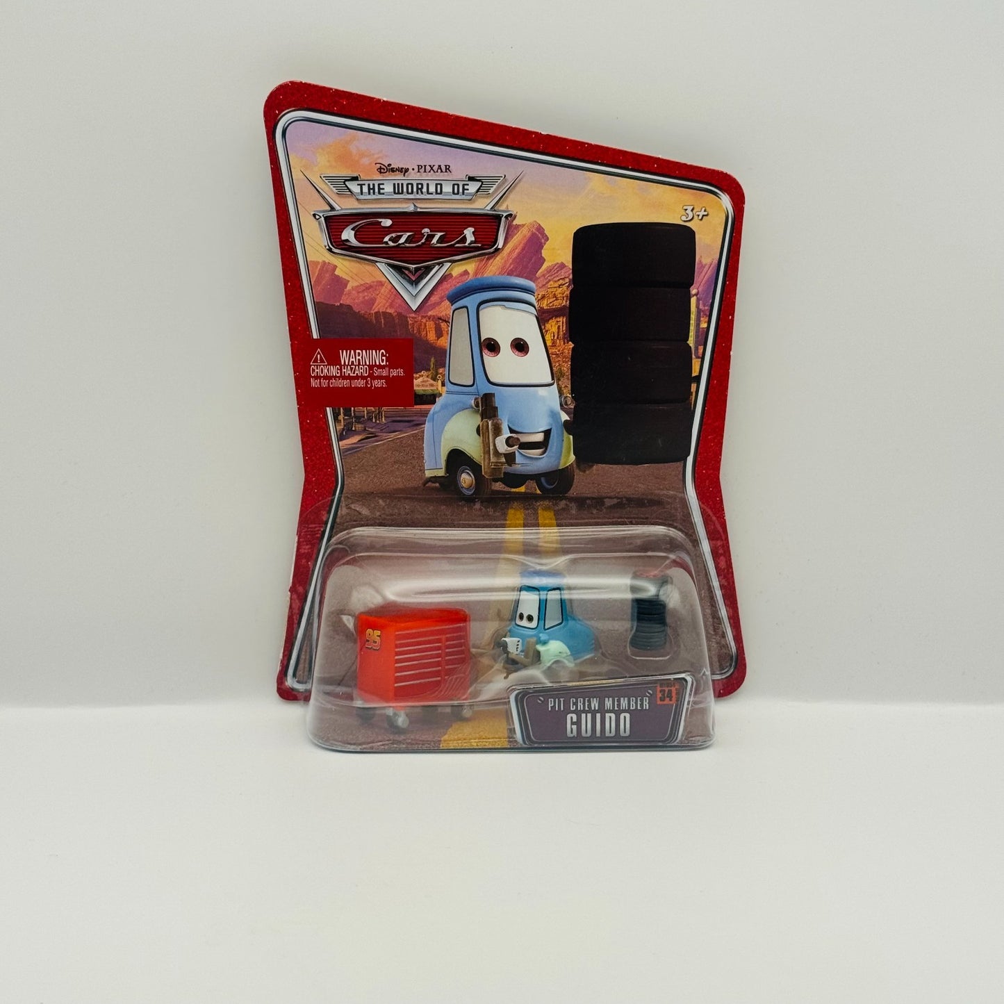 Disney Pixar Cars - PIT CREW MEMBER GUIDO World of Cars 2008 - 1:55 Diecast