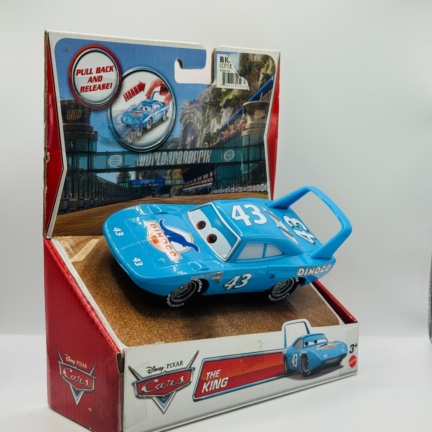 Disney Pixar Cars - PULL BACK AND RELEASE! THE KING 2013 - Large 1:43 Scale