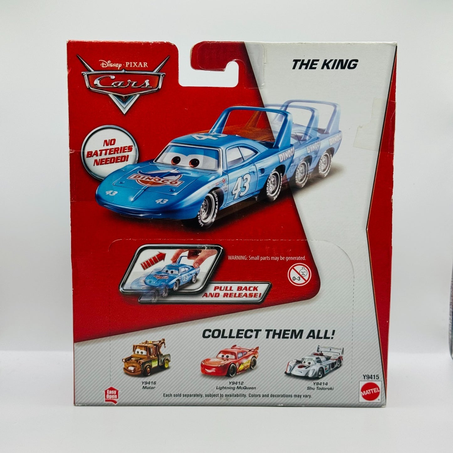 Disney Pixar Cars - PULL BACK AND RELEASE! THE KING 2013 - Large 1:43 Scale