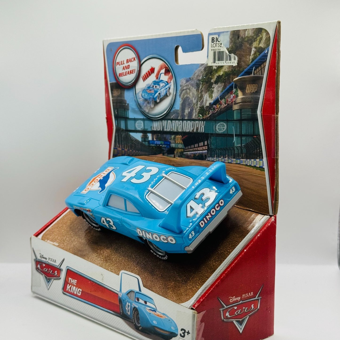 Disney Pixar Cars - PULL BACK AND RELEASE! THE KING 2013 - Large 1:43 Scale