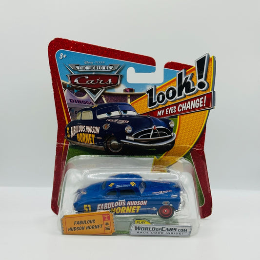 Disney Pixar Cars - FABULOUS HUDSON HORNET LENTICULAR Eyes Change - 1:55 Diecast
