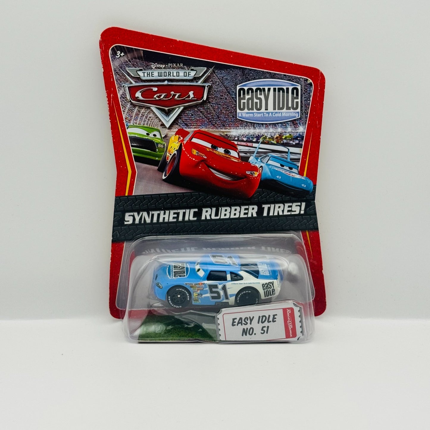 Disney Pixar Cars - EASY IDLE RUBY EASY OAKS Rubber Tires Piston - 1:55 Diecast