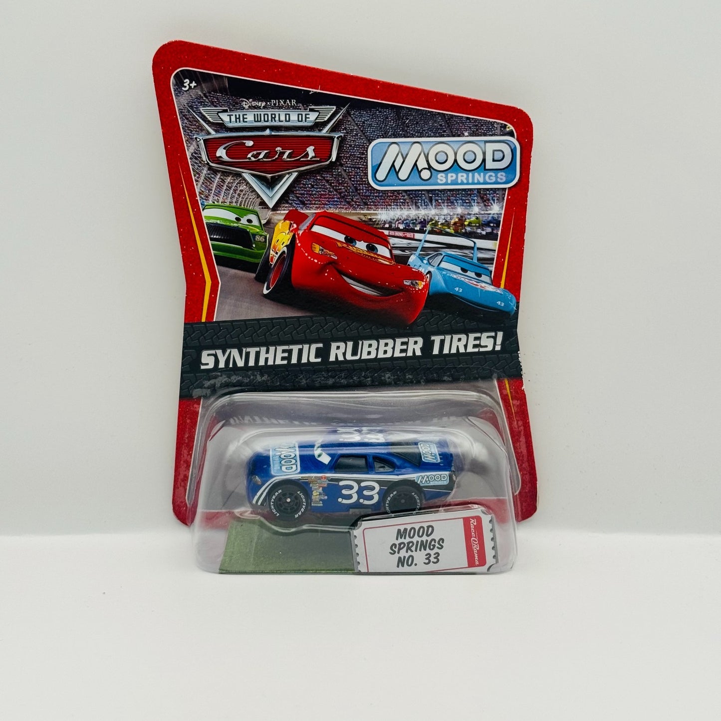 Disney Pixar Cars - MOOD SPRINGS CHUCK ARMSTRONG Rubber Tires 2009- 1:55 Diecast