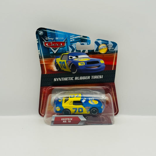 Disney Pixar Cars - GASPRIN FLOYD MULVIHILL Rubber Tires Piston Cup 1:55 Diecast