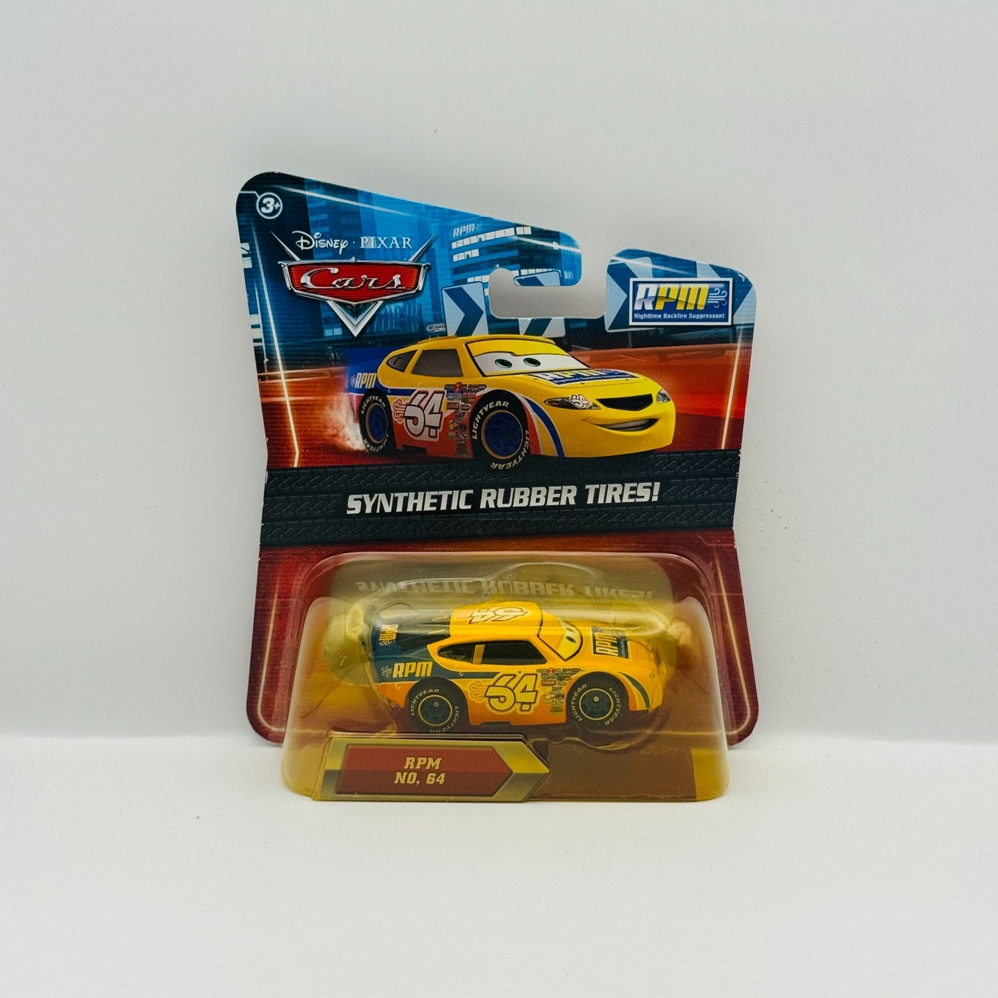 Disney Pixar Cars - WINFORD BRADFORD RPM Rubber Tires Piston Cup - 1:55 Diecast