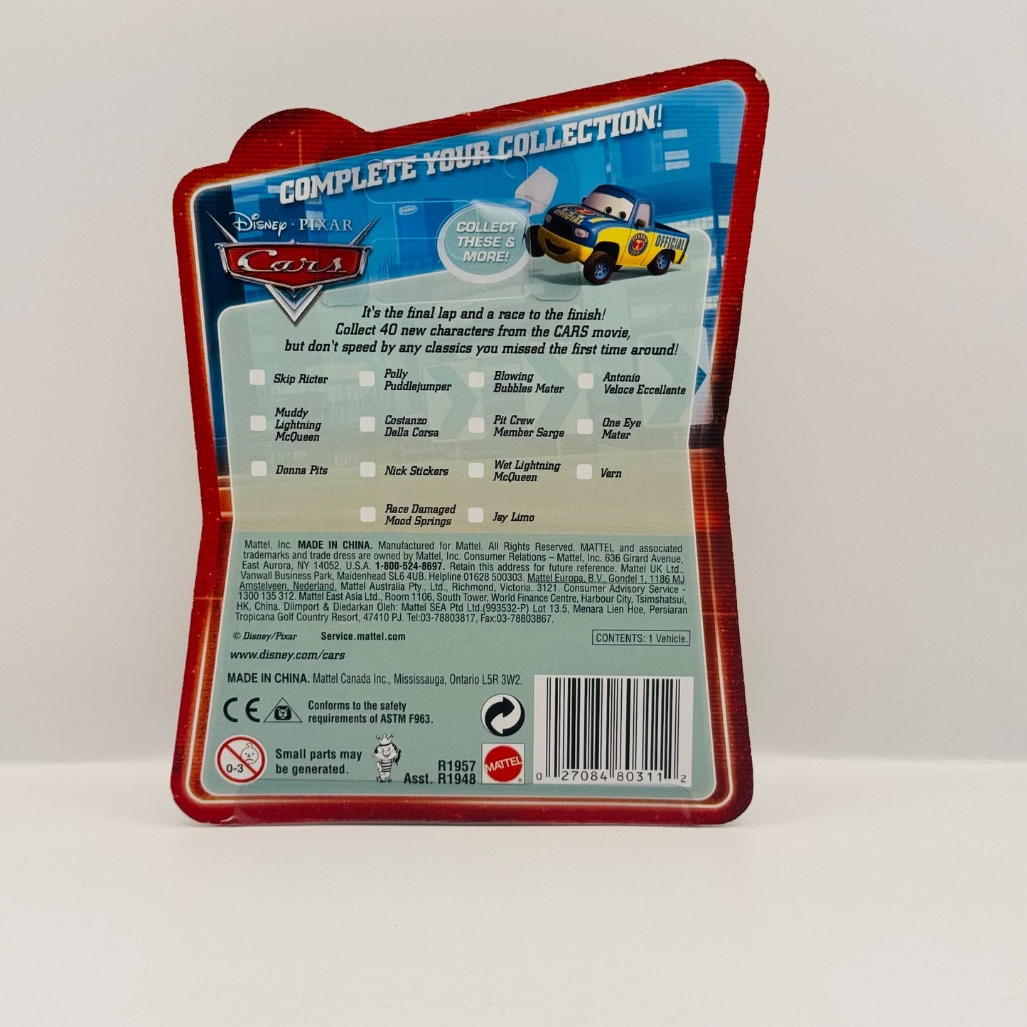 Disney Pixar Cars - RADIATOR SPRINGS MCQUEEN Final Lap 2010 - 1:55 Diecast