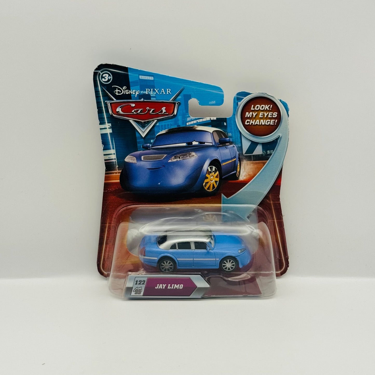 Disney Pixar Cars - LENTICULAR JAY LIMO My Eyes Change 2010 - 1:55 Diecast