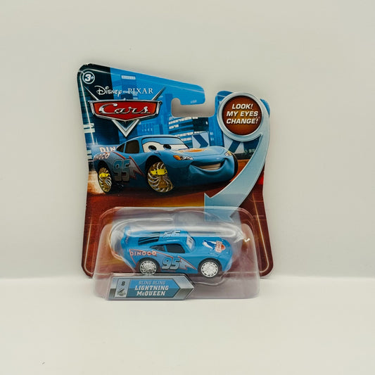 Disney Pixar Cars - BLING BLING LIGHTNING MCQUEEN LENTICULAR Eyes - 1:55 Diecast