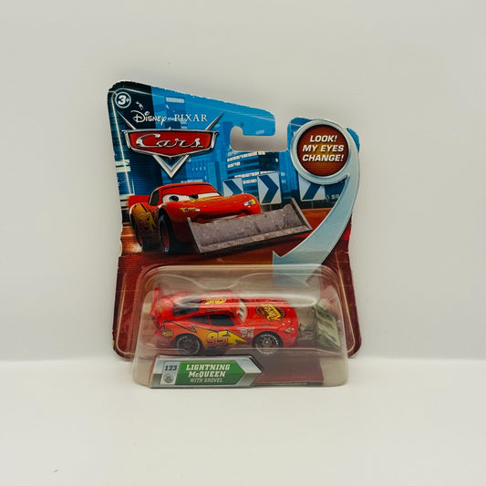 Disney Pixar Cars - LENTICULAR MCQUEEN WITH SHOVEL Eyes Change - 1:55 Diecast