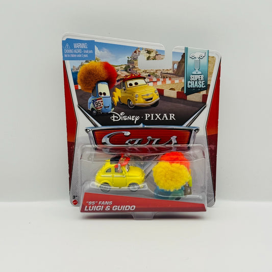 Disney Pixar Cars - 95 FANS LUIGI & GUIDO *SUPER CHASE* 2014 - 1:55 Diecast