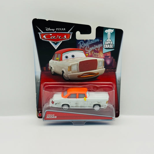 Disney Pixar Cars - CIRCUS SEDAN *SUPER CHASE* 2015 - 1:55 Diecast