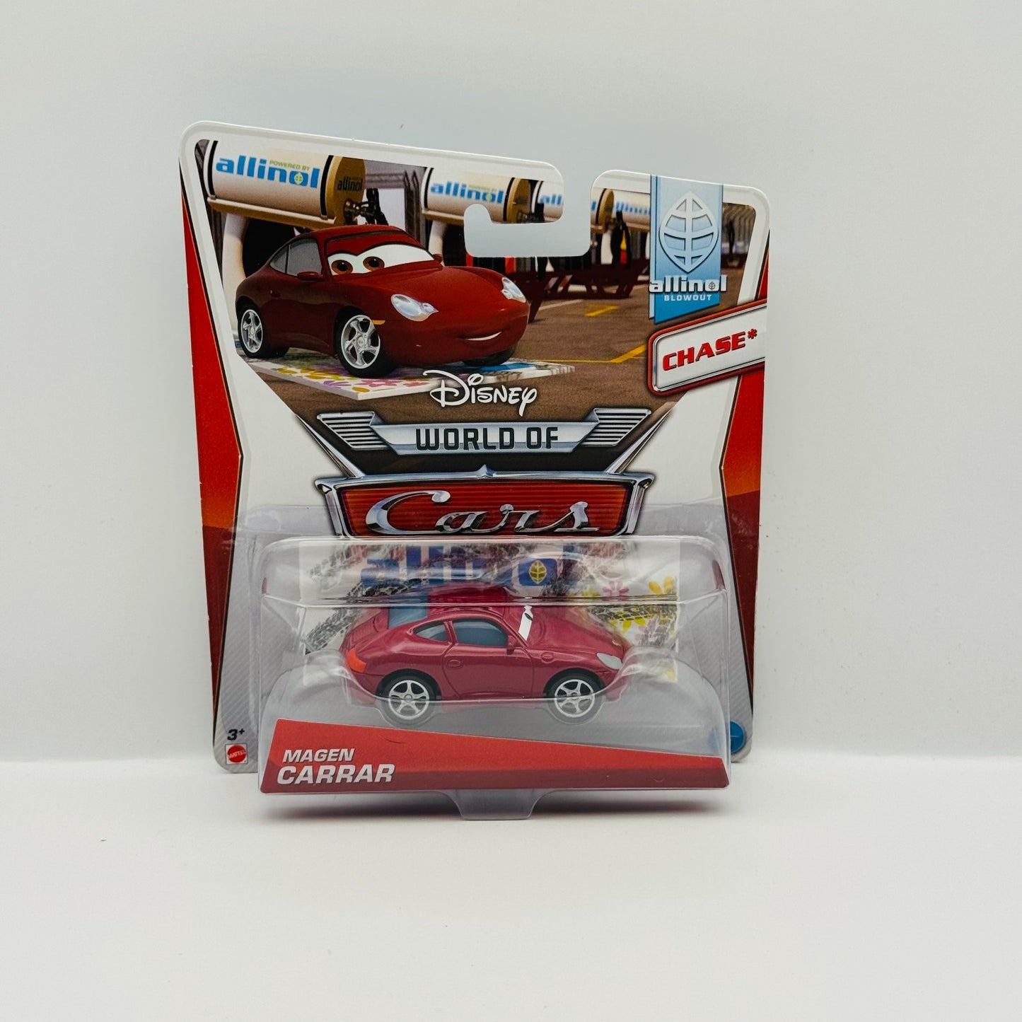 Disney Pixar Cars - MAGEN CARRAR CHASE Allinol Blowout 2014 - 1:55 Diecast