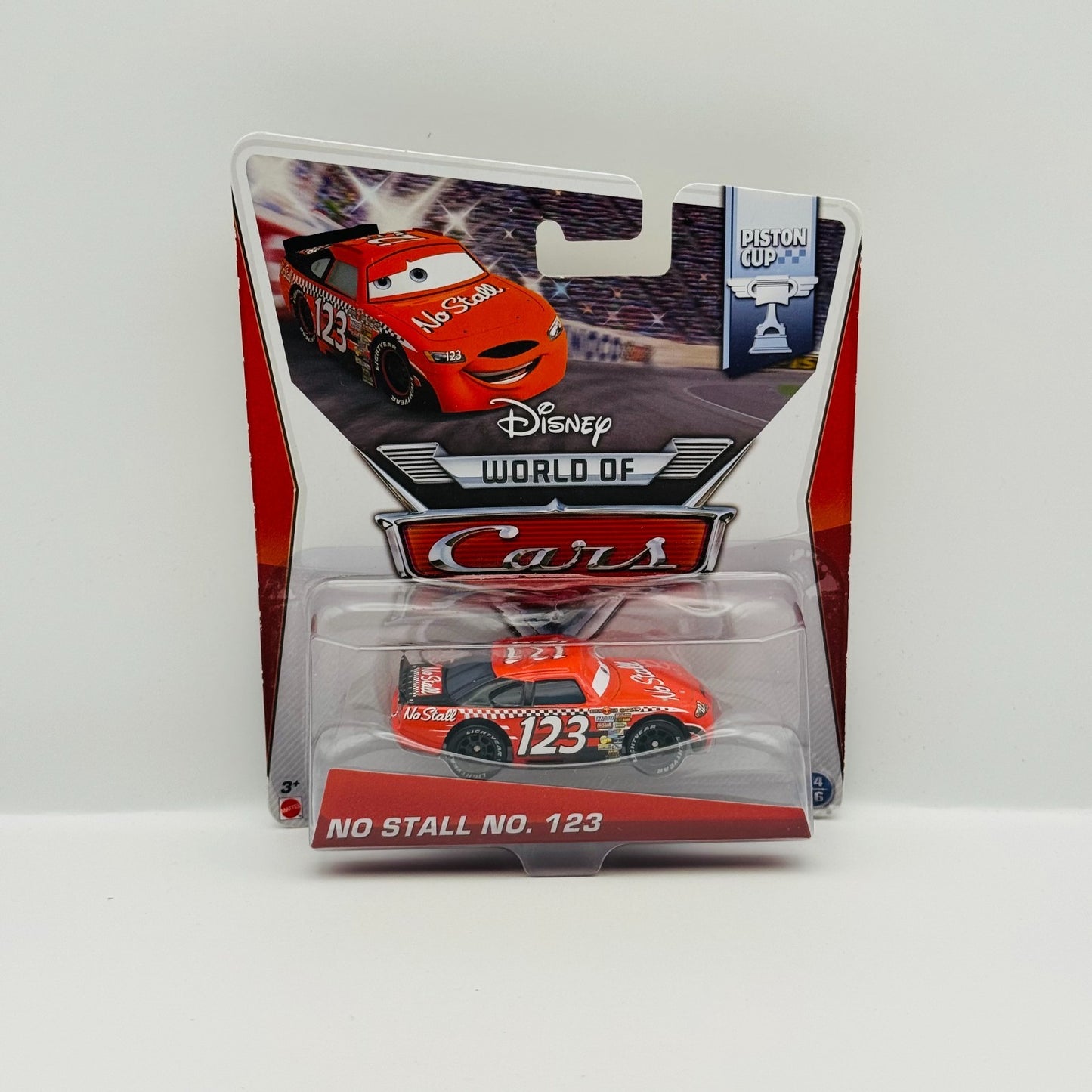 Disney Pixar Cars - NO STALL TODD MARCUS Flat Eyes Piston Cup 2014 -1:55 Diecast