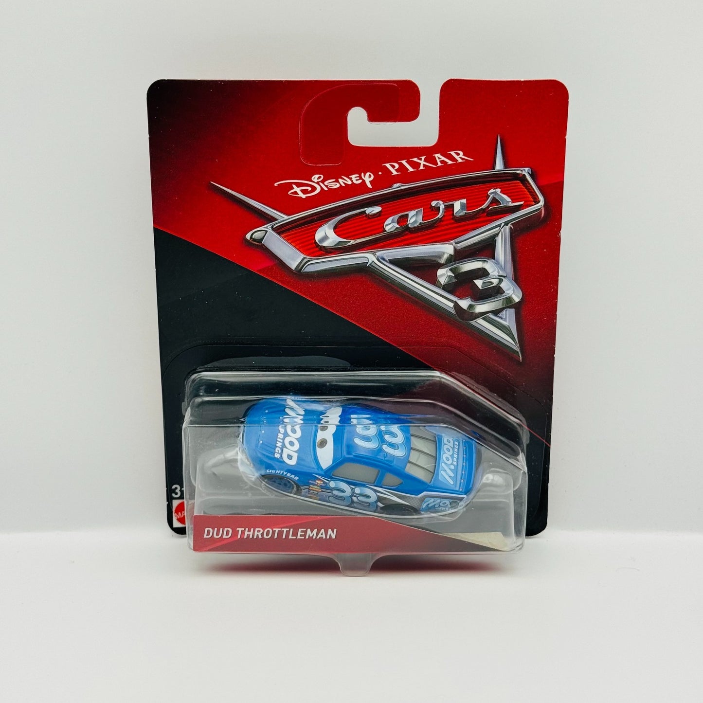 Disney Pixar Cars DUD THROTTLEMAN MOOD SPRINGS Veteran Cars 3 2017 1:55 Diecast
