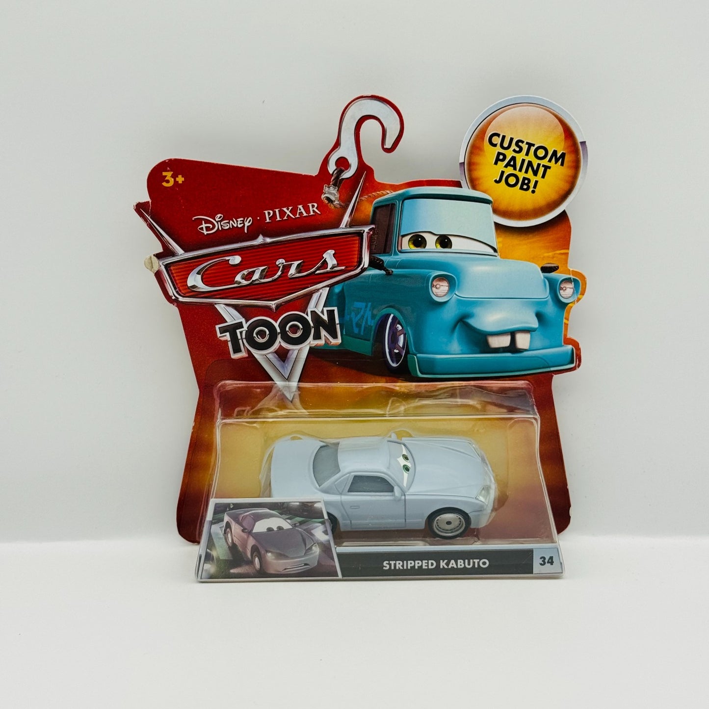Disney Pixar Cars Toon - STRIPPED KABUTO Tokyo Mater 2010 - 1:55 Diecast