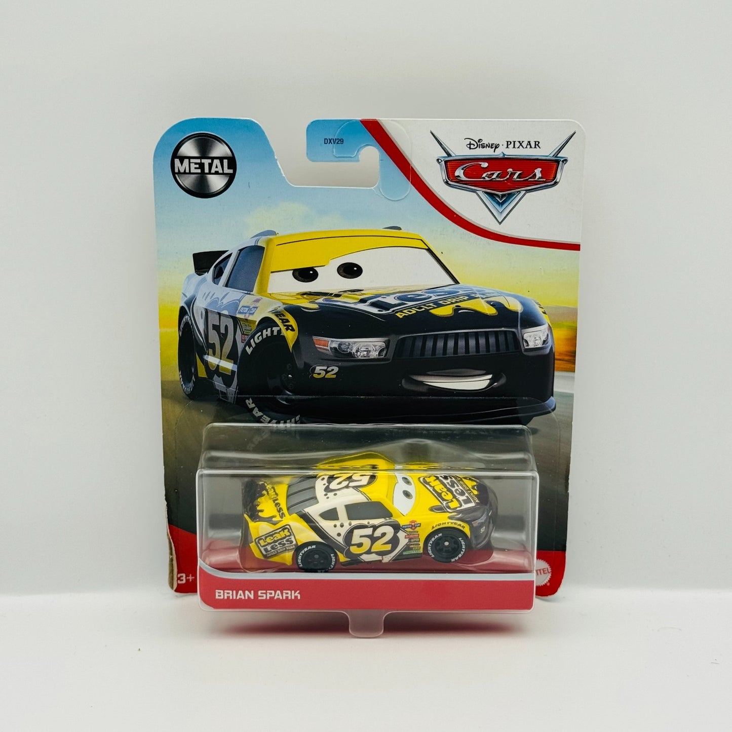 Disney Pixar Cars - LEAK LESS BRIAN SPARK Veteran Racer 2021 - 1:55 Diecast