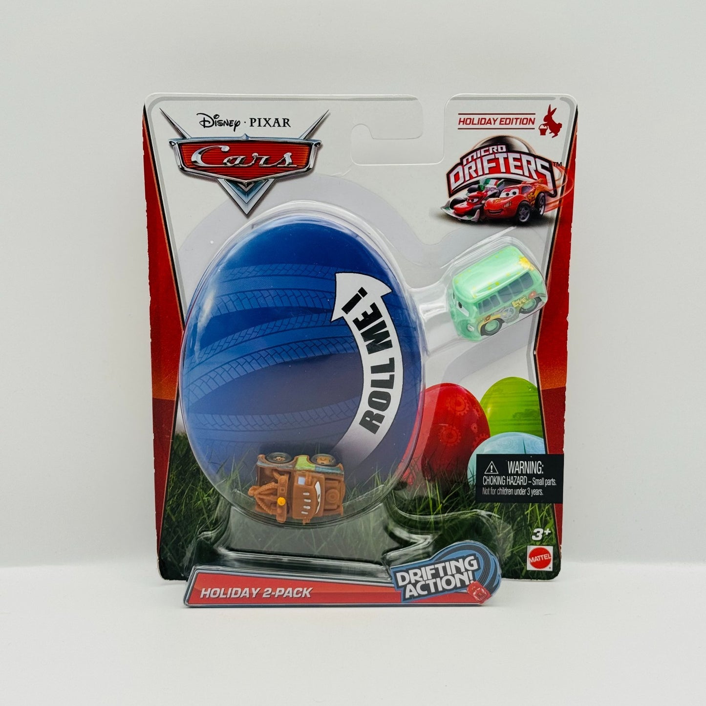 Disney Pixar Cars - Micro Drifters EASTER HOLIDAY 2-PK MATER & FILLMORE -Diecast
