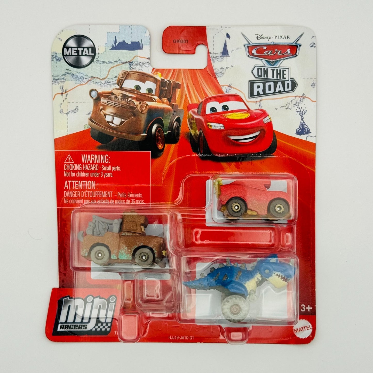Disney Pixar Cars - Mini Racers CAVE MATER TYRANAMISSIASAURUS T-REX 3-PK Diecast