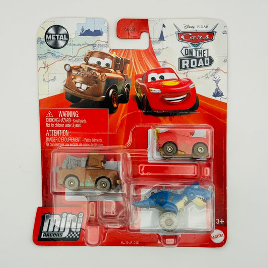 Disney Pixar Cars - Mini Racers CAVE MATER TYRANAMISSIASAURUS T-REX 3-PK Diecast