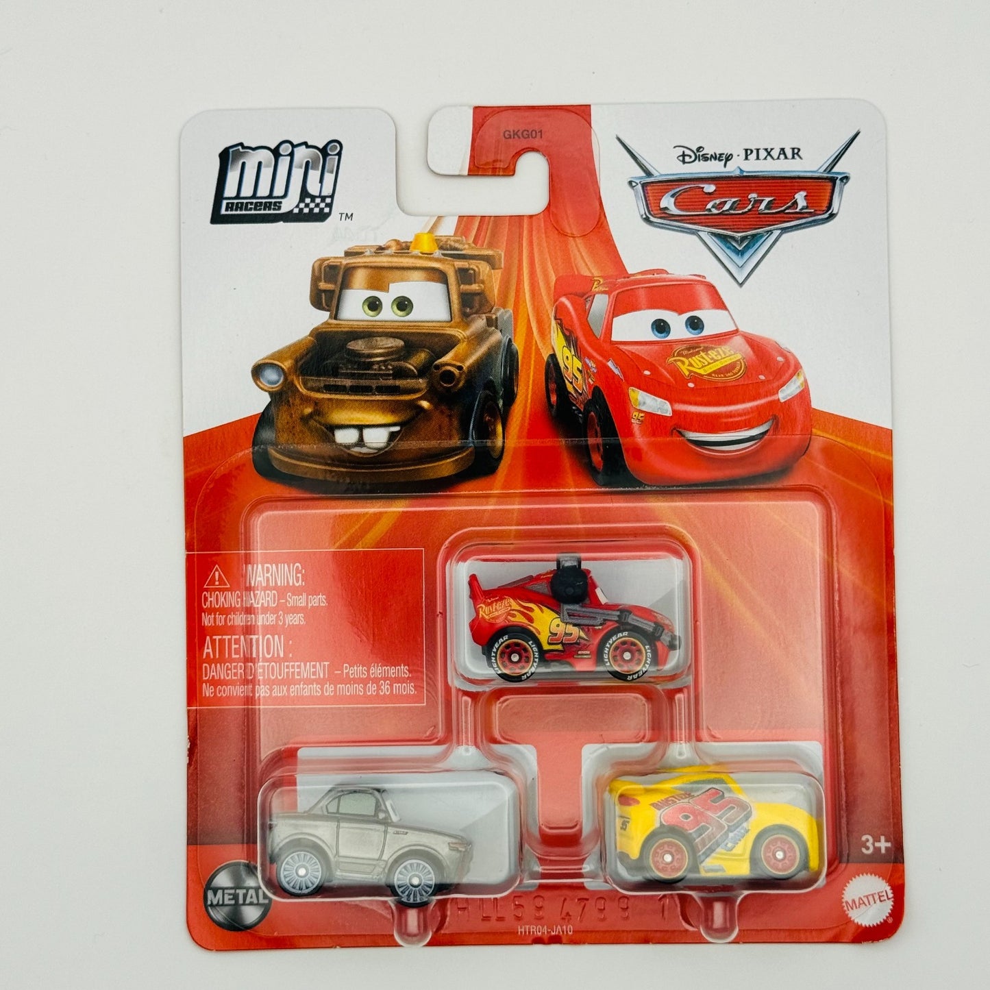 Disney Pixar Cars - Mini Racers MCQUEEN WITH HEADSET STERLING CRUZ 3-PK -Diecast