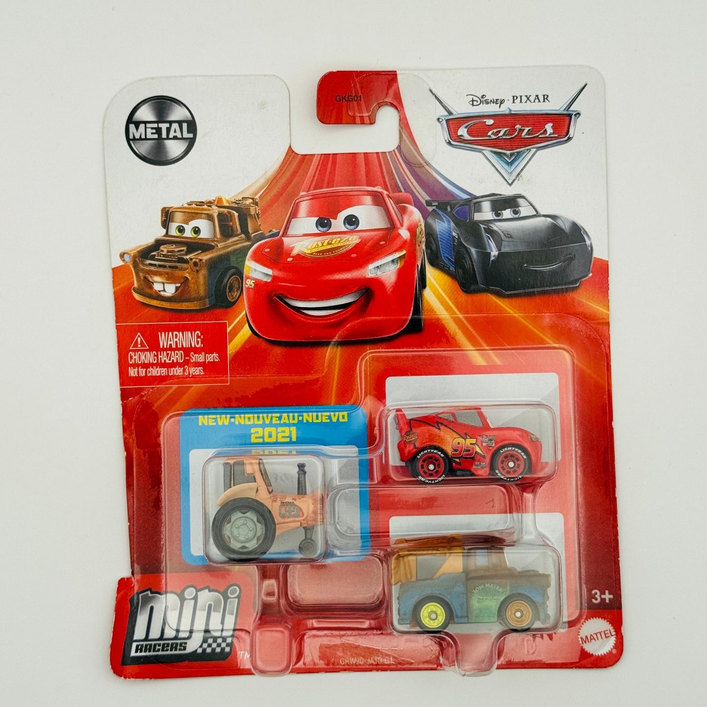 Disney Pixar Cars - Mini Racers TRACTOR CARS 1 MCQUEEN MATER 3-PK - Diecast