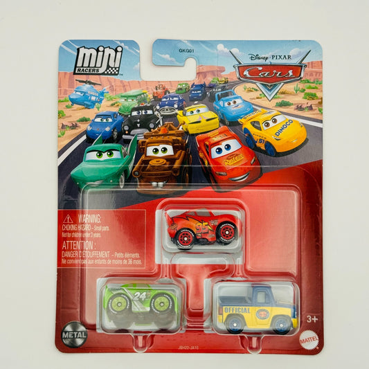 Disney Pixar Cars - Mini Racers MCQUEEN BRICK YARDLEY DEXTER 3-PK - Diecast