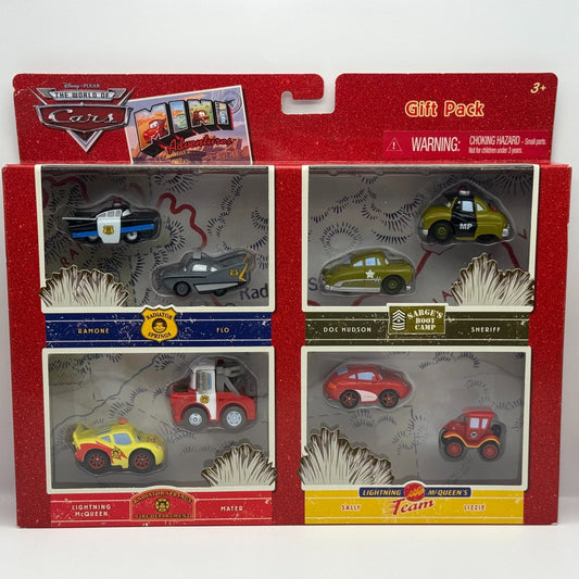 Disney Pixar Cars - Mini Adventures 8 CAR GIFT PACK FIRE DEPT POLICE BOOT CAMP