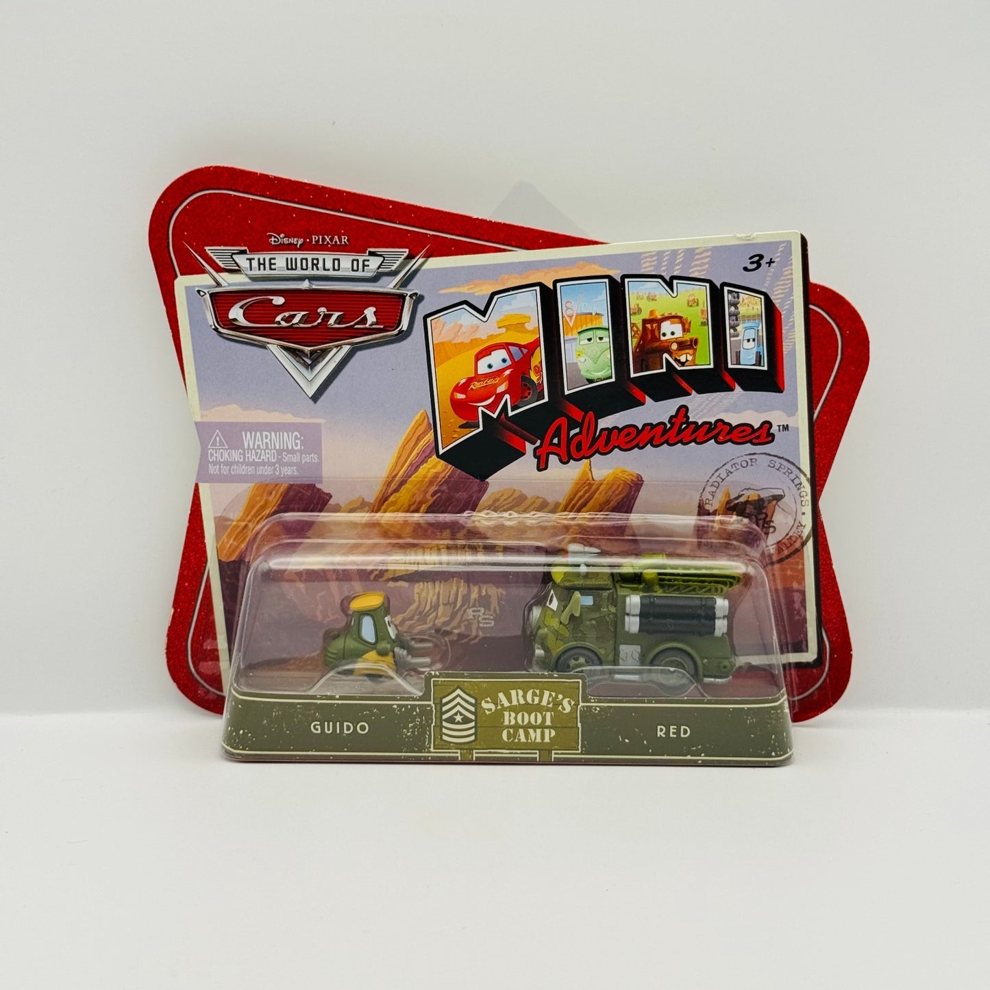 Disney Pixar Cars - Mini Adventures GUIDO & RED - Sarge’s Boot Camp