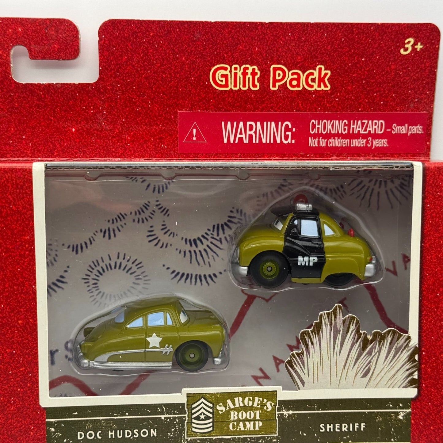 Disney Pixar Cars - Mini Adventures 8 CAR GIFT PACK FIRE DEPT POLICE BOOT CAMP