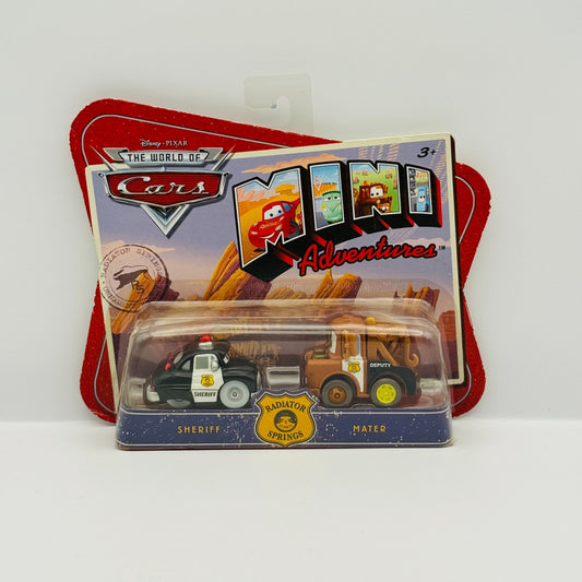 Disney Pixar Cars - Mini Adventures SHERIFF DEPUTY MATER Radiator Springs Police
