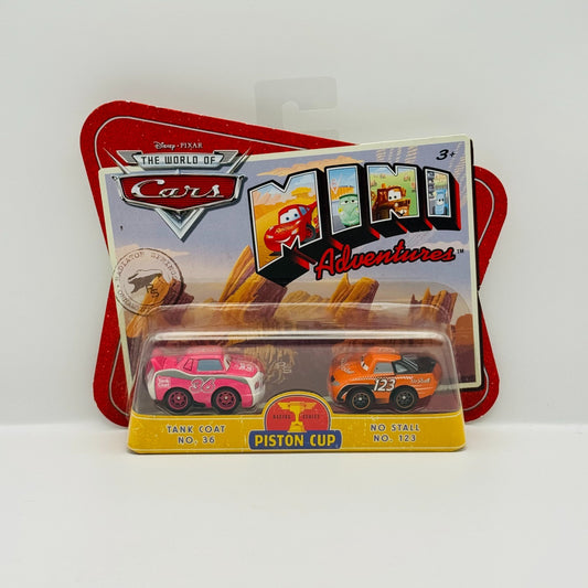 Disney Pixar Cars - Mini Adventures TANK COAT & NO STALL - Piston Cup