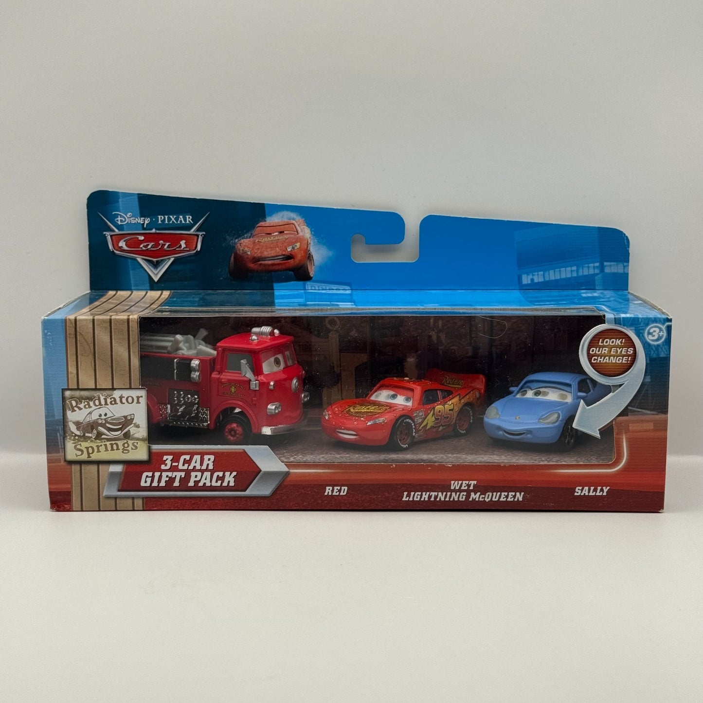 Disney Pixar Cars - RED WET MCQUEEN SALLY LENTICULAR My Eyes Change 1:55 Diecast