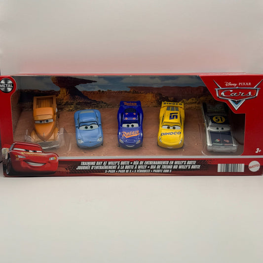 Disney Pixar Cars - WILLY'S BUTTE 5-PK SMOKEY FABULOUS MCQUEEN CRUZ 1:55 Diecast