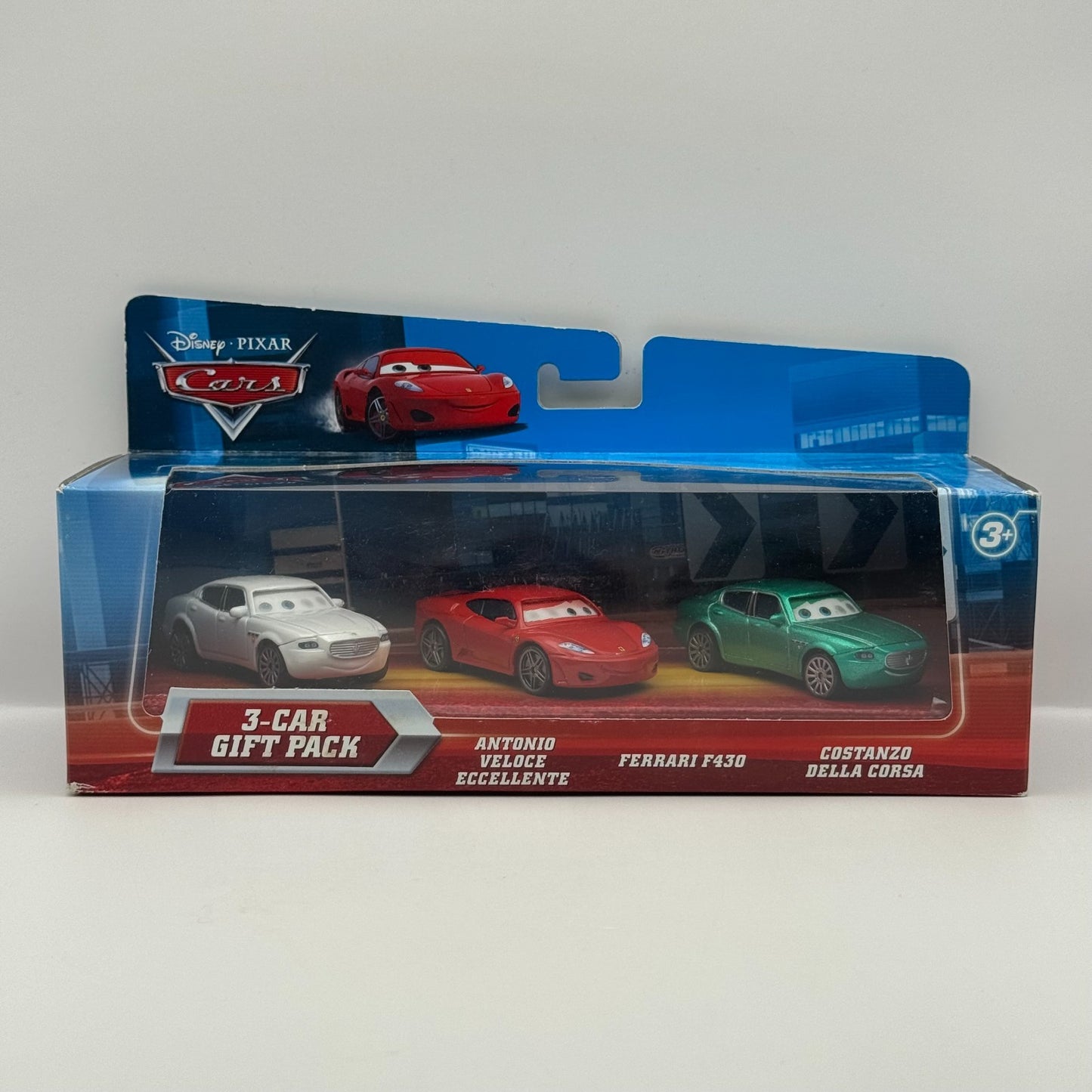Disney Pixar Cars - FERRARI F430 ANTONIO COSTANZO LENTICULAR 3-PK - 1:55 Diecast