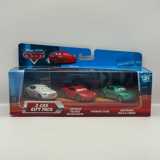 Disney Pixar Cars - FERRARI F430 ANTONIO COSTANZO LENTICULAR 3-PK - 1:55 Diecast