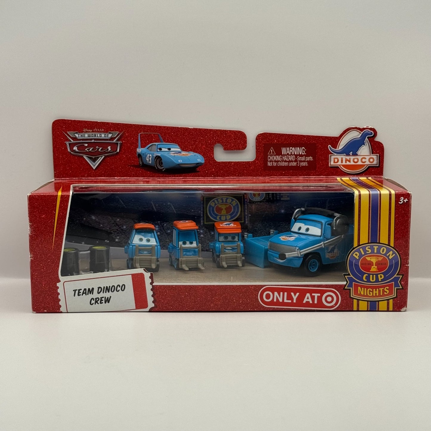 Disney Pixar Cars - TEAM DINOCO CREW CHIEF & 3 PITTYS WIDE, THIN - 1:55 Diecast